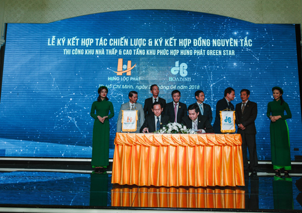 Hưng Lộc Phát ký kết với Hoà Bình thi công dự án căn hộ “Detox & Healthy”